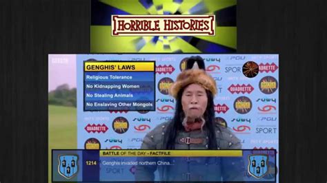 genghis khan horrible histories